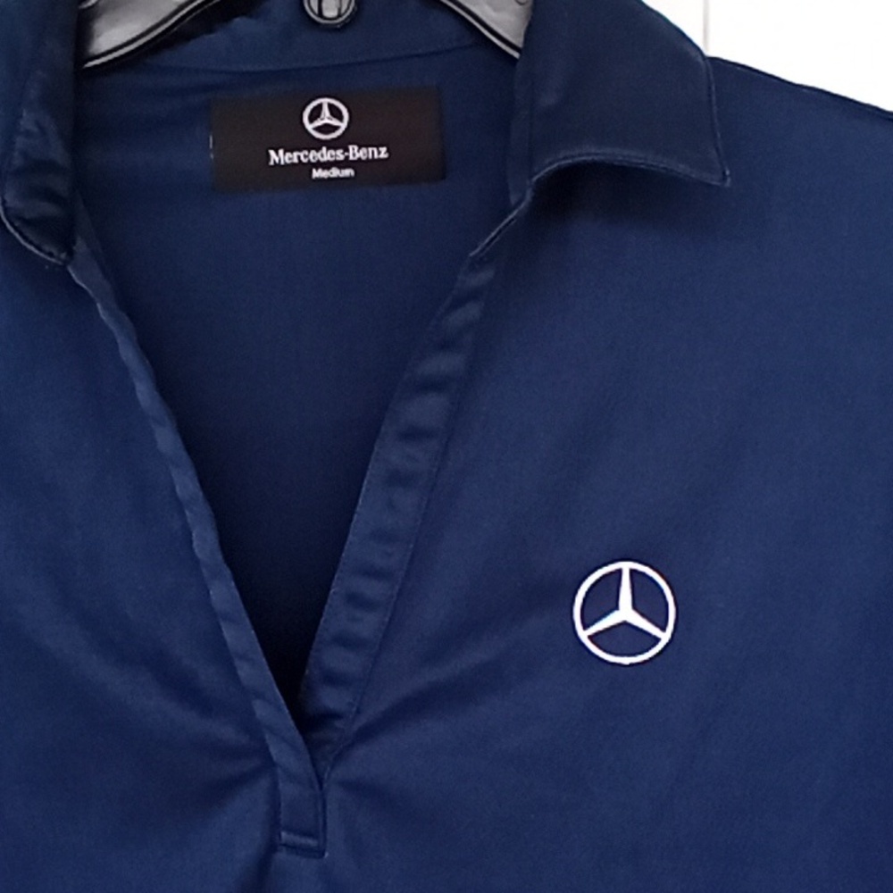3 For$10 Mercedes-Benz Blue Polo Shirt - Picture 3 of 4